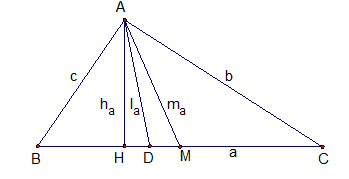Công thức lượng giác trong tam giác thường